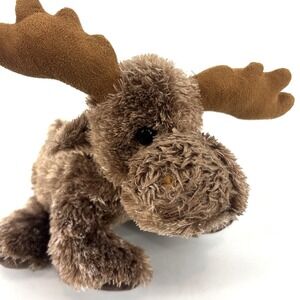 WishPets ANDROS Stuffed Plush Brown Moose Beanbag # 82049 2005